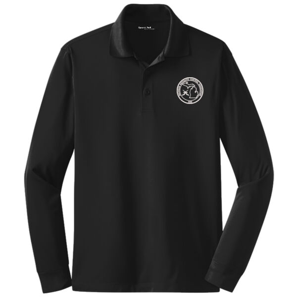 MMCA  - Long Sleeve Micropique Sport Wick ® Polo Thumbnail