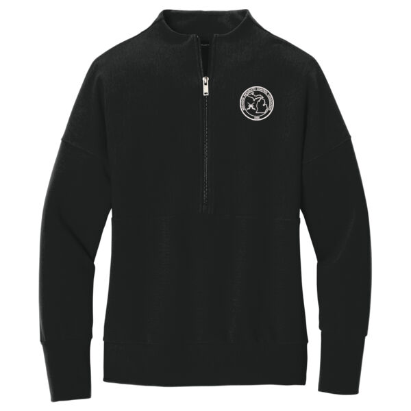 MMCA  - Women's Linear Texture 1/4 Zip Thumbnail