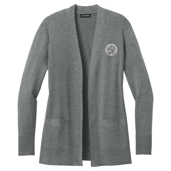 MMCA  - Women's Easy Care Open Front Cardigan Sweater Thumbnail