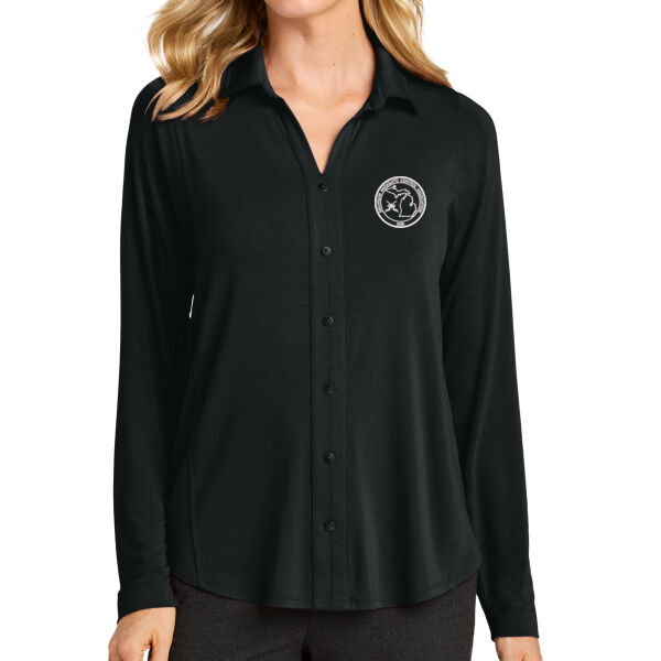 MMCA  - Women's Luxe Knit Button Tunic Thumbnail